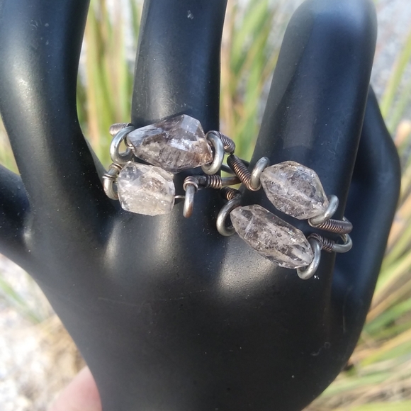 Herkimer Diamond Ring Stacks - Picture 5 of 7